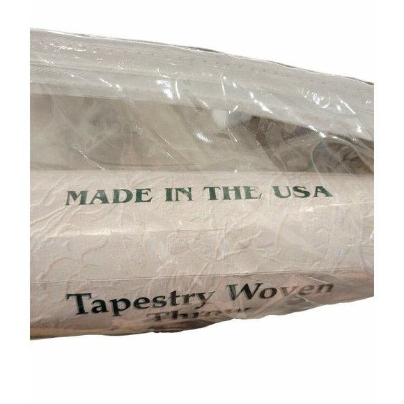 Snowman USA Made Manual Woodworkers & Weavers Tapestry Christmas Blanket Throw - Picture 6 of 6